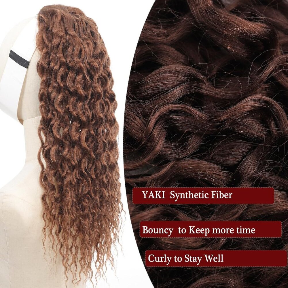 18" CTRLALT Ponytail Extension for Black Women Drawstring Clip in Hairpiece NEW - Picture 3 of 7